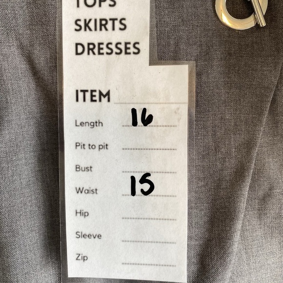 Lichi Asymmetric mini wrap skirt Size Large Grey - Picture 13 of 13